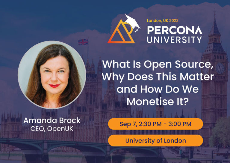 Percona University London: Open Source Databases Meetup, Talk, “What is ...