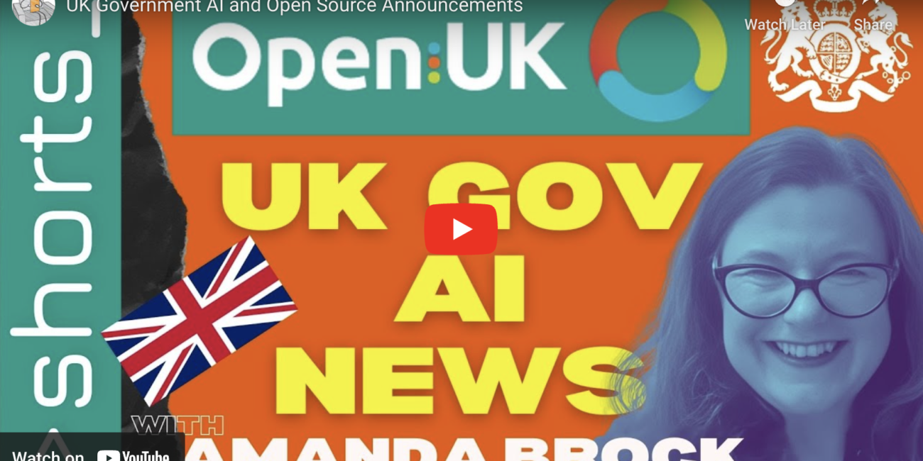 UK Government AI and Open Source Announcements