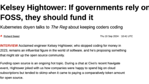 The Register reports if governments rely on FOSS, they should fund it