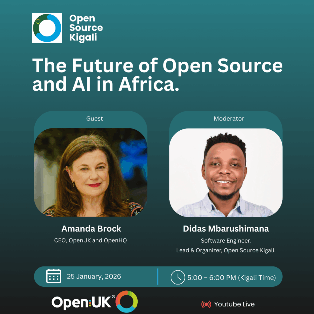 25 January 2026, “The Future of Open Source and AI in Africa”, Open Source Kigali YouTube Live