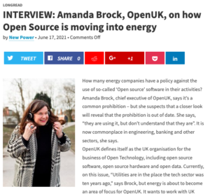 INTERVIEW: Amanda Brock, OpenUK, on how Open Source is moving into energy