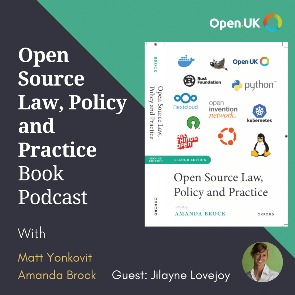 Open Source Law, Policy and Practice Book Podcast – Episode 4