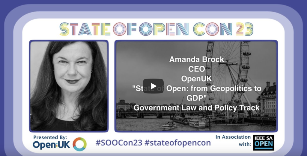 State of Open – from Geopolitics to GDP | Amanda Brock | SOOCon23