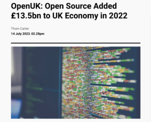 Digit reports on OpenUK’s Report launch and open source contribution to digital economy