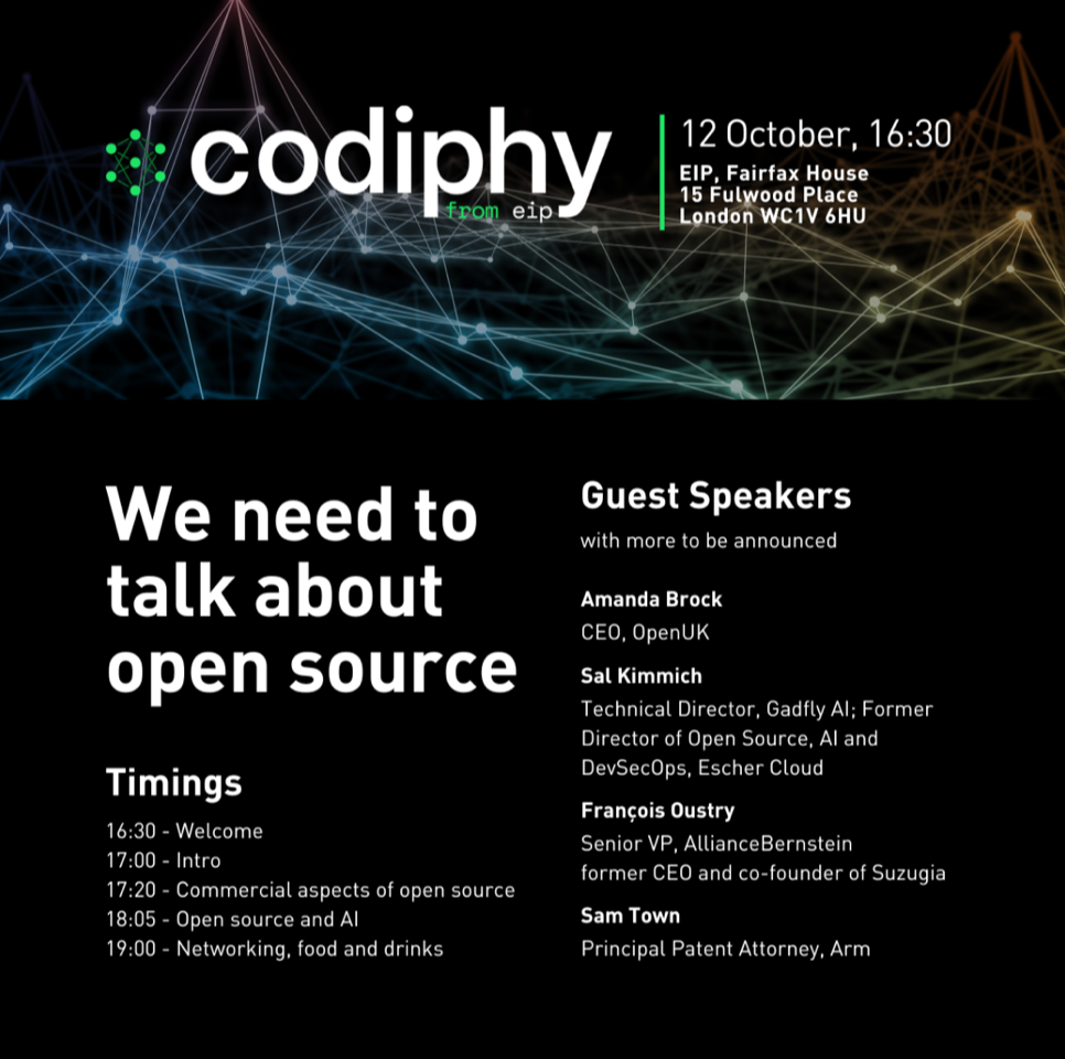 12 Oct 23, We need to talk about open source, London